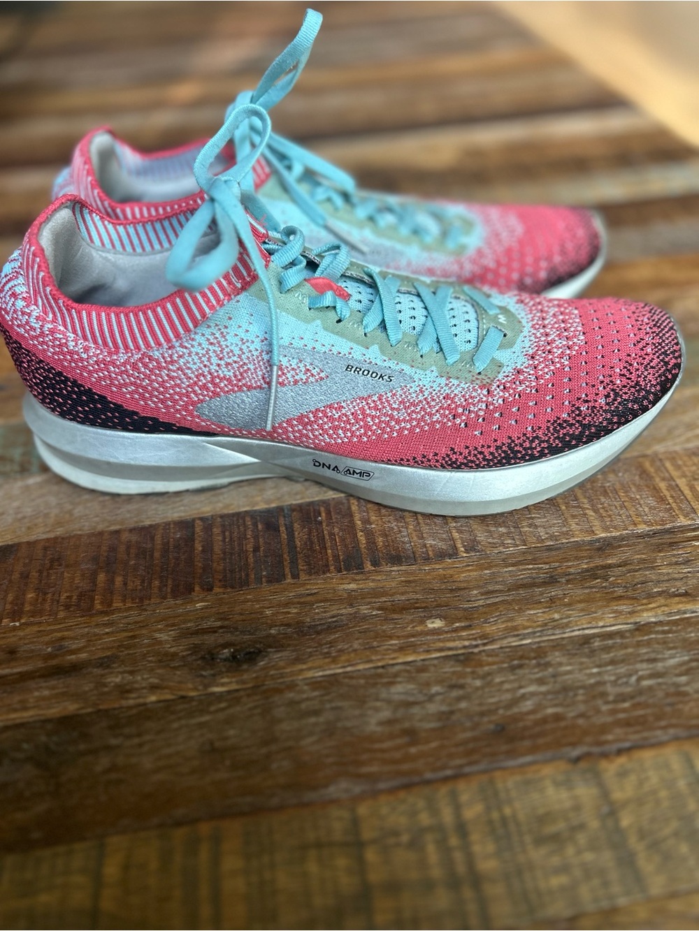 Brooks Women's Levitate 2 Running Shoes. 1202791B872. Coral/Blue/Black